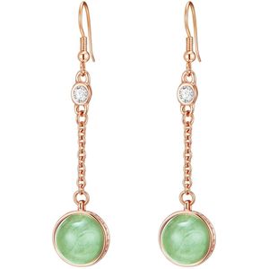 Oorbellen - Roségoud - IJzerlegering - Met Swarovski Kristallen