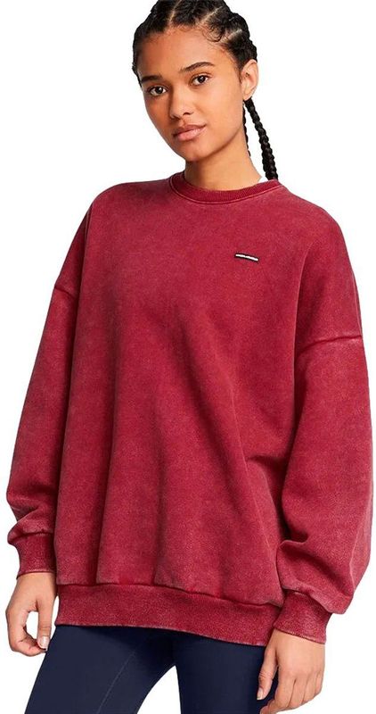 Under Armour Icon Heavyweight Fleece Oversized Sweatshirt Rood XL / Regular Vrouw