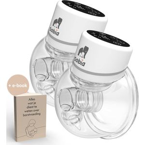 Sobia® Go Comfort - Handsfree Borstkolf - Elektrische Borstkolf - Draadloze borstkolf - 2 Stuks - Incl. 40 Moedermelk Bewaarzakjes, Borstvoeding E-Book, Opbergtas & 5 Verschillende Borstmaten!