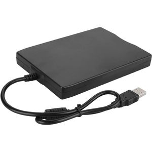 JHubers Goods - Externe harde schijf 1.44M USB voor notebook - Draagbaar - Schokbestendig - DVD-drive - CD-drive - USB-diskettemachine - Zwart.