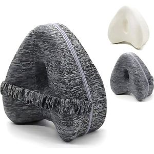 Orthopedisch Kussen voor Benen en Knieën. Kussen voor Zijslapers. Traagschuim Beenkussen. Ergonomisch Kniekussens om Rugpijn, Heup, Ischias en Gewrichten te Verlichten
