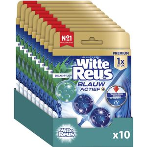 Witte Reus - Blauw Actief Eucalyptus - Toiletblok - 50g - Voordeelverpakking - 10 stuks
