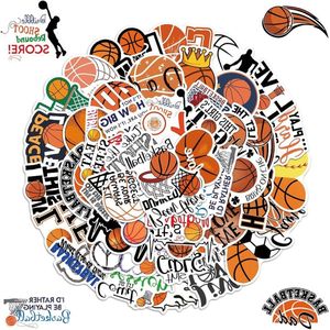 50 stuks basketbalstickers - Beloning en motivatie | Waterdichte vinyl stickers voor skateboard, waterflessen, computer, telefoon, gitaar | Geschikt voor kinderen, tieners, volwassenen en jongens