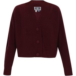 DreiMaster Maritim Gebreid vest  bourgogne