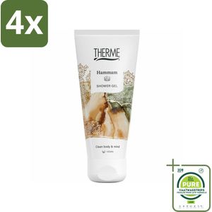 Therme - Hammam showergel - Product - Verzorgend - Verfrissend - 200ml - Voordeelverpakking - 4 stuks - Douchegel - Hammam