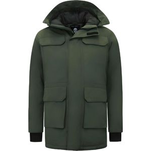 Winter Parka Heren Lang - 7169 - Groen