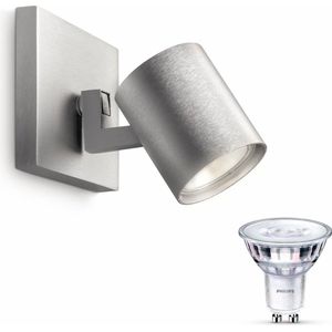 Philips myLiving Runner Opbouwspot - LED - Aluminium - 1 lichtpunt - Incl. Philips LED Scene Switch Gu10 50W