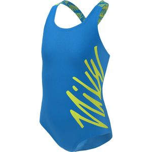 Nike Swim Script Logo zwempak sneldrogend, sportieve snit, platte naden