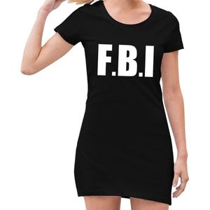 FBI feest / verkleed jurkje zwart voor dames - politie jurk 38