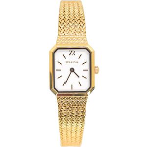 Zera d'or Dames horloge - Polshorloge 19,5 x 30,2 mm waterdicht - Goud