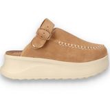 HEYDUDE - Delray Clog Suede - Tan - Dames Instappers