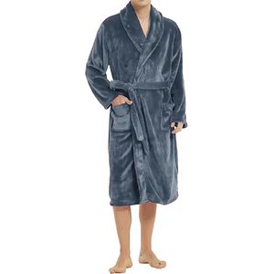 HL-tricot heren Fleece Badjas - Comfort