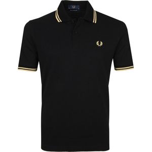 Fred Perry - Polo M12 Zwart - Slim-fit - Heren Poloshirt Maat M