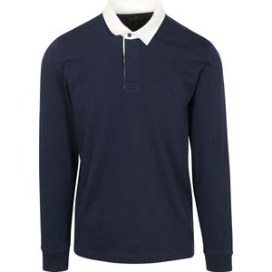 Steppin' Out Rugby Polo Navy - Maat S - Heren - Longsleeve polo
