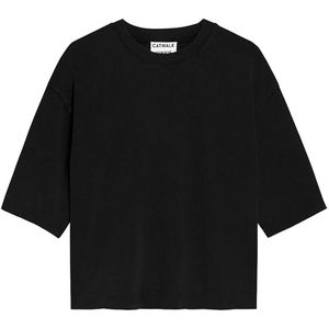 Catwalk Junkie - O-hals Shirt - Zwart - Loose Fit - Dames