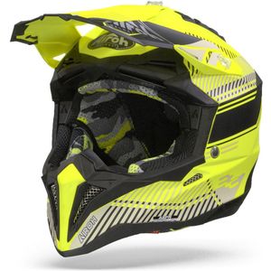 Airoh Aviator 3 Wave Flat Yellow Motocross Helmet XS - Maat XS - Helm