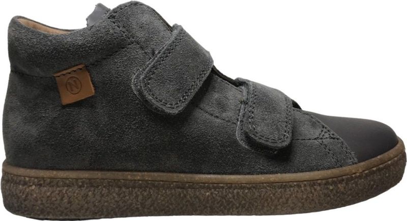 NATURINO Sneakers van leer en suède, Antraciet., 23 EU