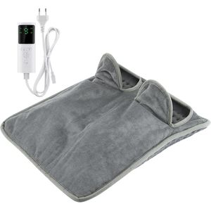 Elektrische Voetwarmer – 6 Warmtestanden, 4 Timers, Wasbaar Kussen voor Voeten, Rug en Hele Lichaam