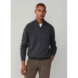 Hackett - Lambswool - Half Rits Trui - L