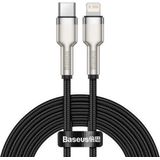 Baseus Cafule Series USB-C naar Apple Lightning Kabel PD 20W 2m Zwart