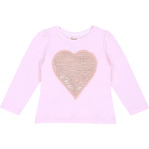 Pailletten hart blouse