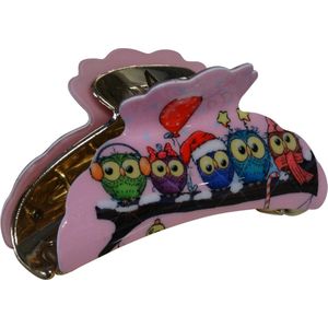 Jessidress® Haarklem Dames Haarkam Stevige Haarclip Haarklemmen - Roze