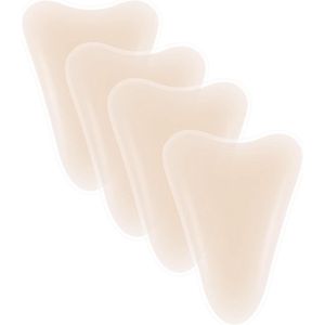 Camel Toe Pad - 4 stuks - Kamelen Teen Concealer - Cameltoe Concealer - Camel Toe Concealer - Camel to Cover - Herbruikbaar - Onzichtbaar - Siliconen - Geschikt voor leggings, bikini, badmode, sportkleding en activewear - Beige