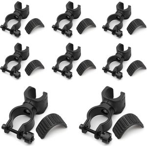 8 stuks krukhouders, rollatorstokhouder, 360 graden rotatie, veilige en stabiele rolstoelaccessoires, rollatorstokhouder, krukhouder voor onderweg, rolstoelhouder voor rolstoel、