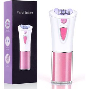 Draadloze Elektrische Gezichtsepilator met LED Licht – Mini Epilator voor Gezicht en Lichaam