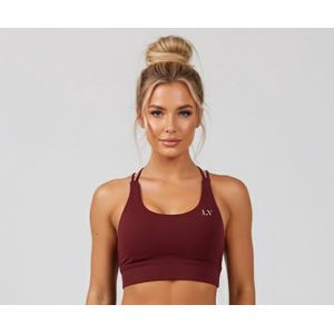 La V Sportshort Bordeaux rood XS