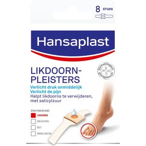 Hansaplast Likdoornpleisters - Likdoorn Verwijderaar Pleister - Likdoornverzorging - 8 stuks