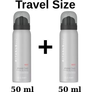 Rituals Sport - 2 X Shower Foam Travel Size a 50 ml = 100 ml + Gift bag