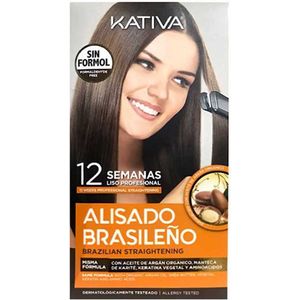 Kativa - Brazilian Straightening Kit - Oranje - Haarverf benodigdheden