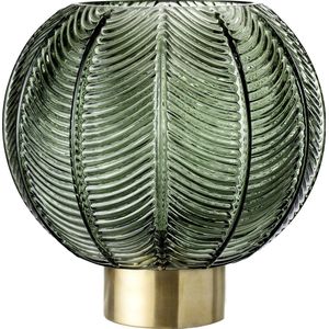 Bloomingville - Glass Vase Ø 20 cm - Green (30704816)