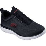 Skechers - Summits Louvin - Sneakers - Zwart/Rood - Heren