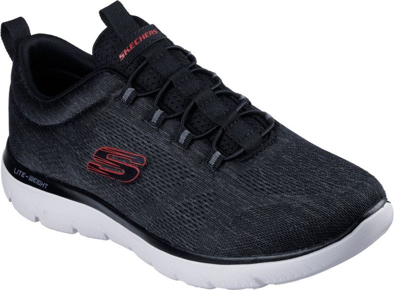 Skechers - Summits Louvin - Sneakers - Zwart/Rood - Heren