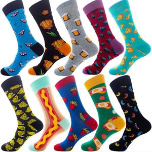 Bundel van 10 paar vrolijke heren sokken maat 40/46 diverse prints