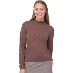 Merino Wool Sweater with Cashmere Mix - Luxurious High Neck Sweater for Women