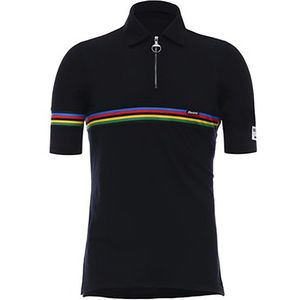 Santini UCI Merino Wool Polo Jersey-XS