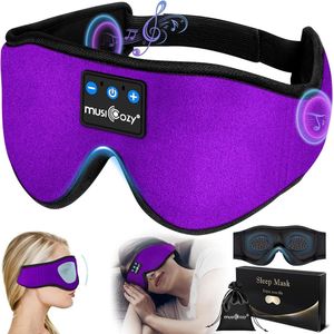 Draadloos 3D Slaapmasker met Hoofdtelefoon - Ideaal voor Ontspanning en Slaap