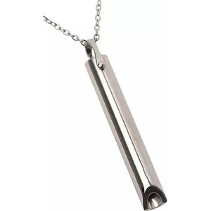 Ademketting - Zilver- Ademketting tegen roken - Anti hyperventilatie ketting - Ademketting voor Stoppen met roken - Anti Rook Ketting - Hyperventilatie hulpmiddel - ademhalingstrainer - Nicotinevervangers -