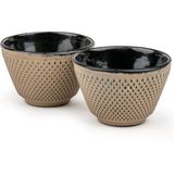 Bredemeijer - Asia - Theekopjes - Camel - Set van 2 - Gietijzer