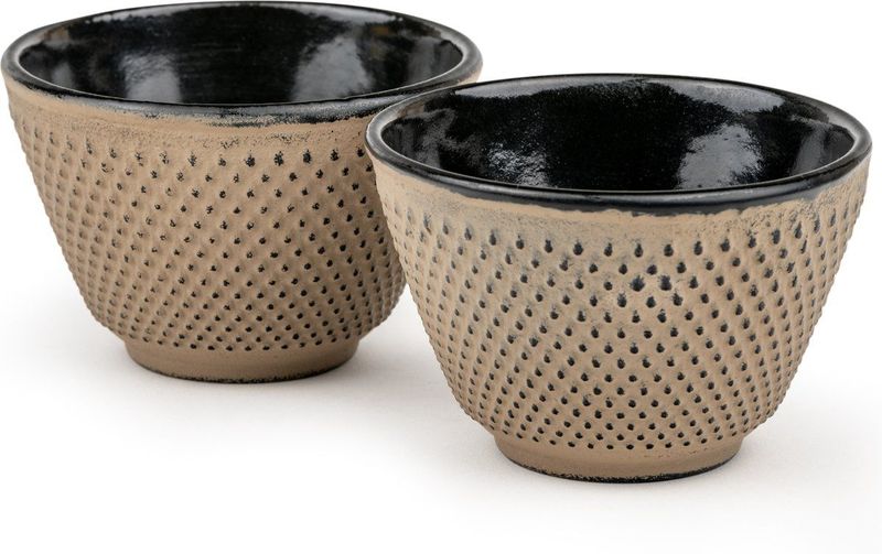 Bredemeijer - Asia - Theekopjes - Camel - Set van 2 - Gietijzer