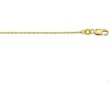 The Jewelry Collection 9 Krt. Ketting Anker 1,3 mm - 9 Karaats Geel