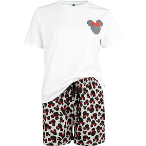 Mickey & Minnie Mouse Minnie Luipaardprint Pyjama meerkleurig S Katoen -