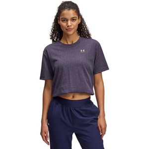 Under Armour - Heavyweight Holiday - T-shirt - Paars - Korte Mouwen