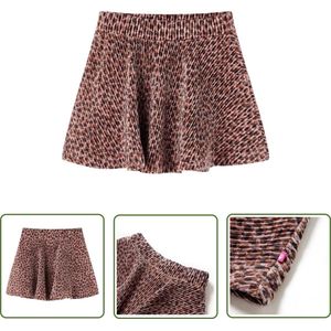 vidaXL Meisjesrokje - Kinderrokje - Kinderrokje 128 oudroze - Roze Rokje - Luipaard Print - Kindermode