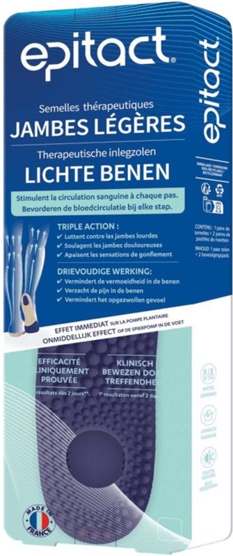 Epitact - Therapeutische Inlegzolen - Lichte Benen - Maat 39/41