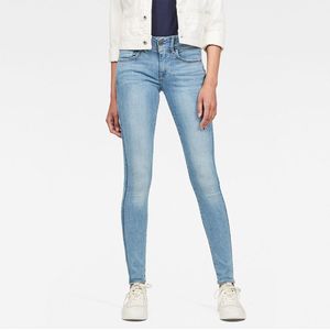 G-STAR Lynn Mid Waist Super Skinny Jeans - Dames - Sun Faded Blue - W22 X L32