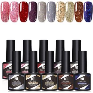 NAXSIR 10 Kleuren Gelnagellak Set - Gellak Starterspakket - Nude Tinten & Salonwaardig